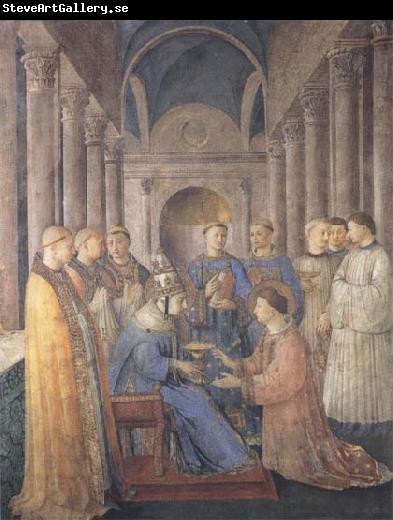 Sandro Botticelli Fra Angelico,Ordination of St Lawrence
